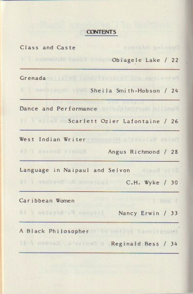 Contents, continued