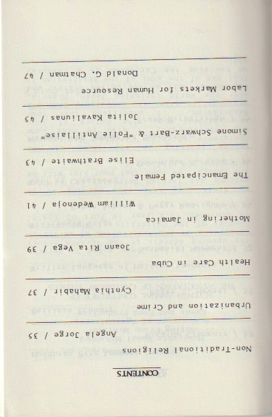 Contents, continued