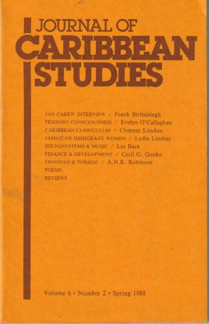 Journal of Caribbean Studies Vol. 6 No. 2