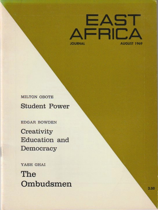 East Africa Journal, August 1969