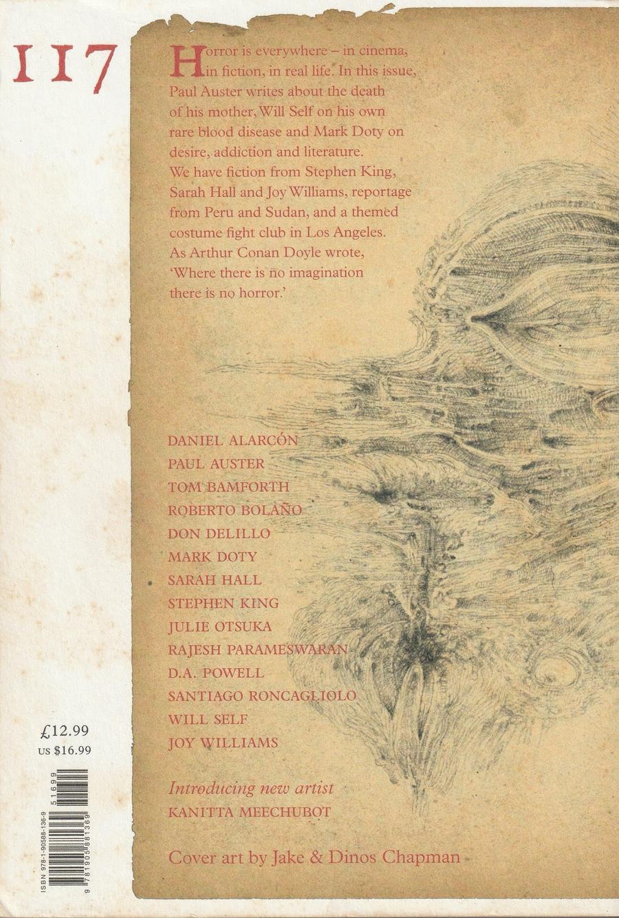 Granta Issue 117 back cover