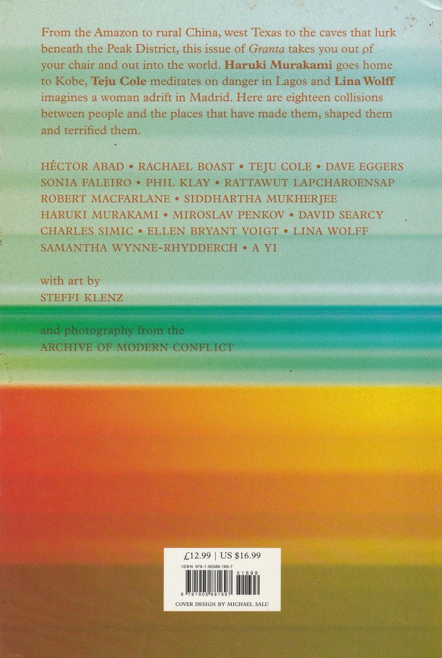 Granta Issue 124 back cover