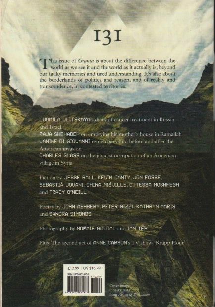 Granta Issue 131 back cover
