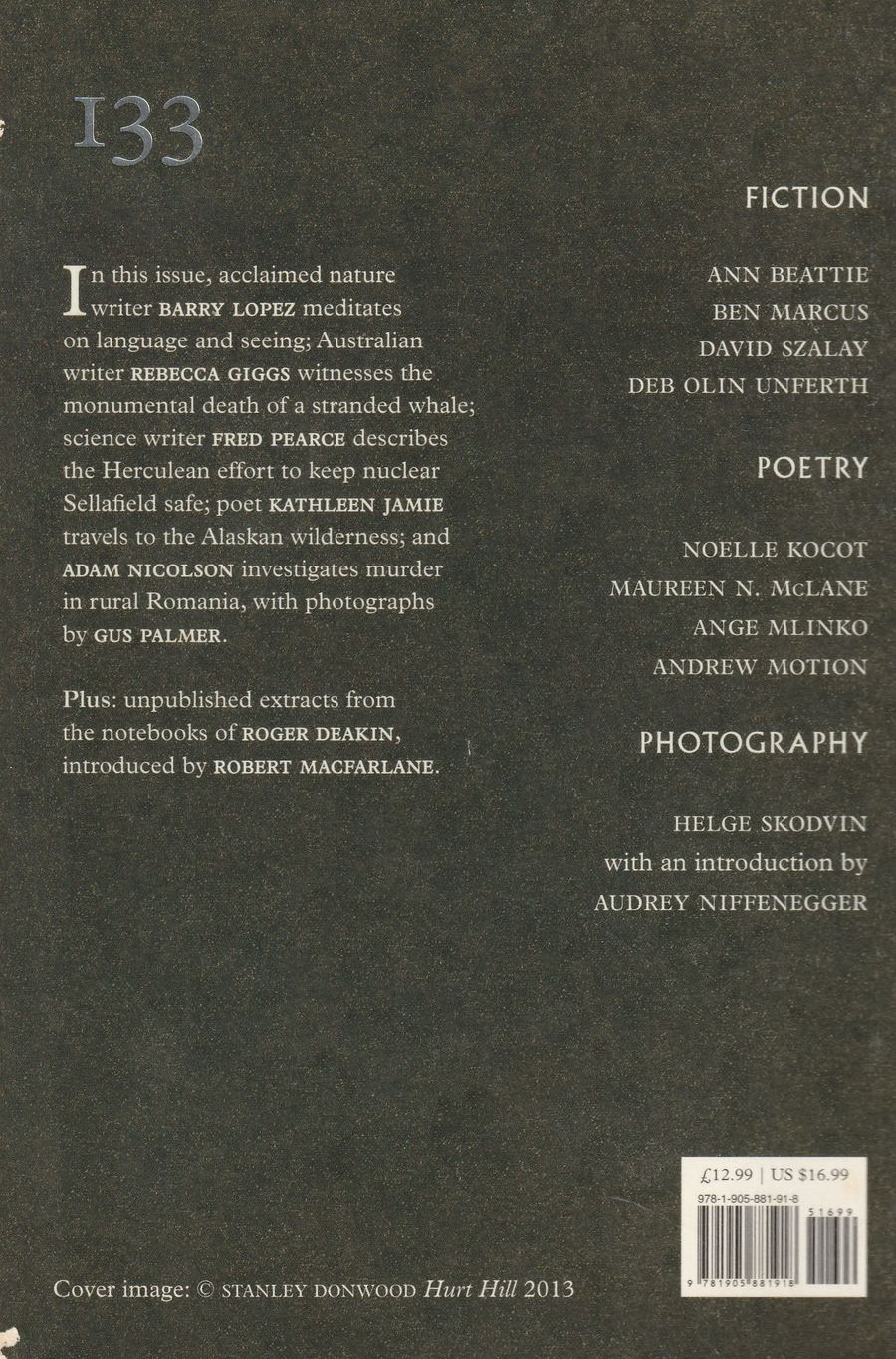 Granta Issue 133 back cover