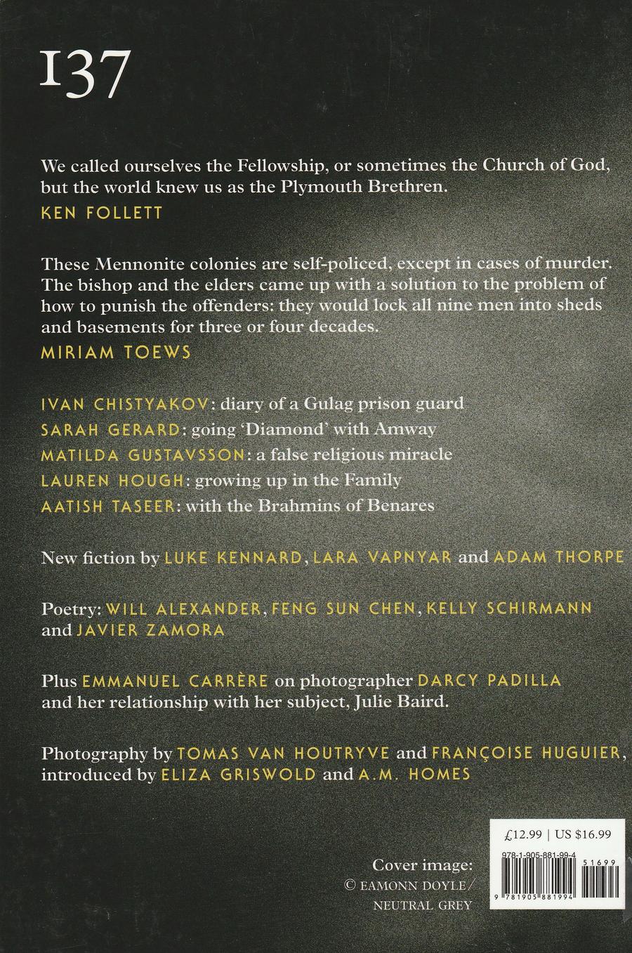 Granta Issue 137 back cover