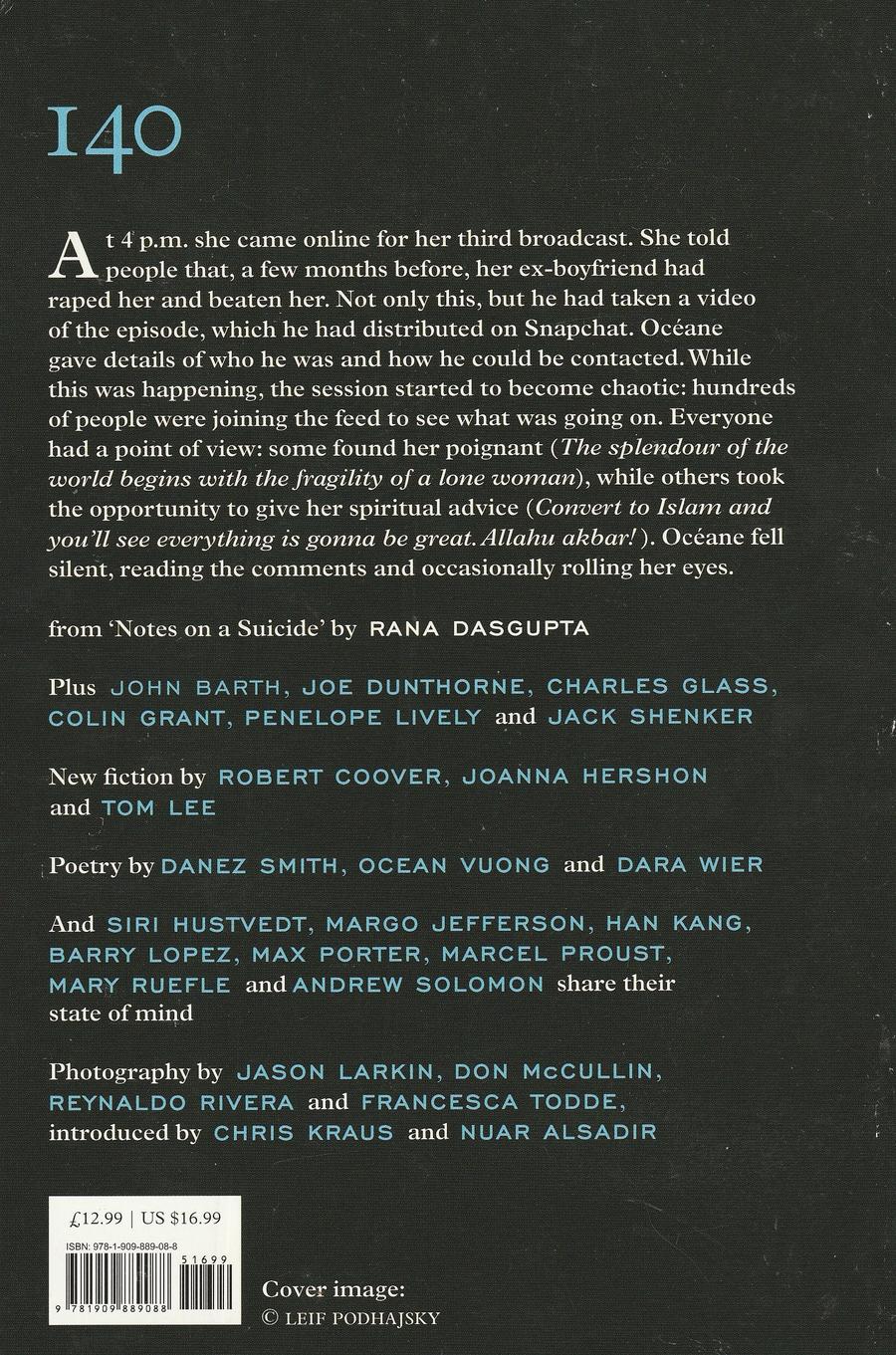 Granta Issue 140 back cover