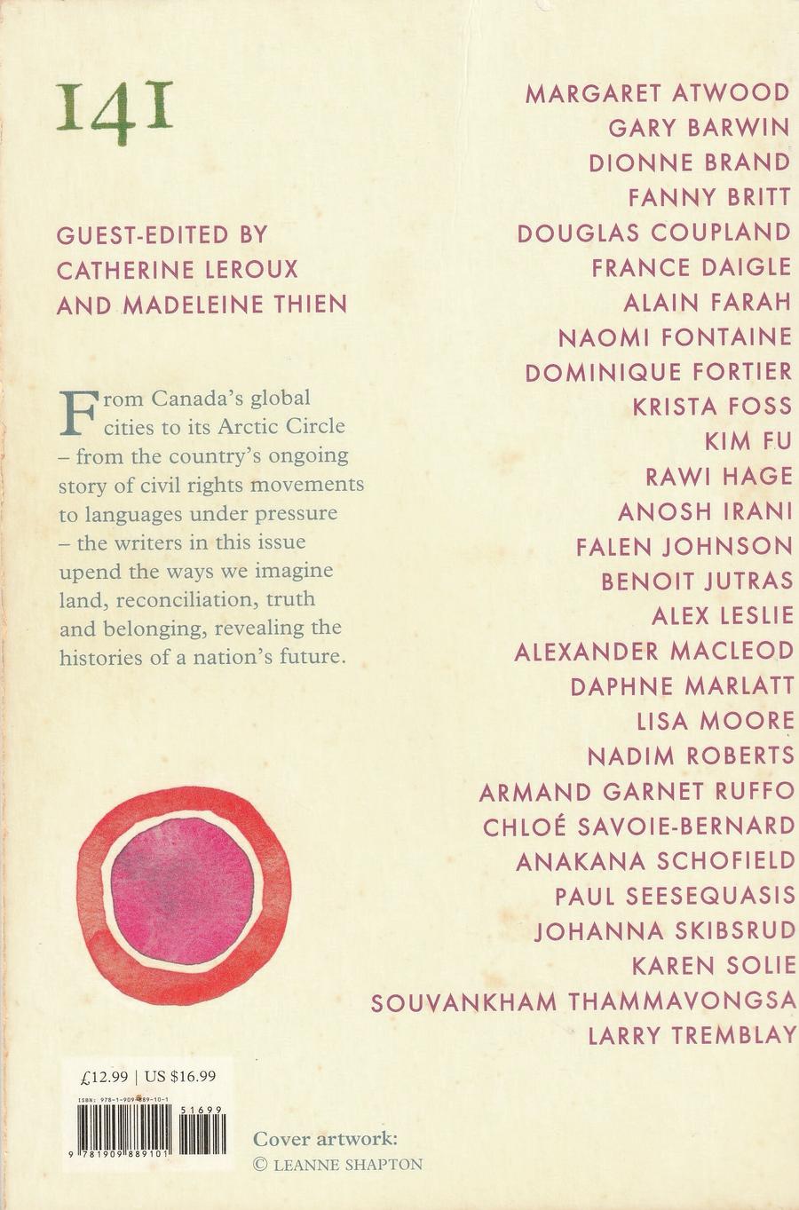 Granta Issue 141 back cover