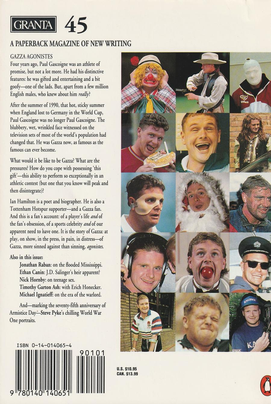 Granta Issue 45 back cover