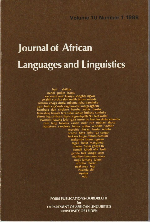 JALL Volume 10, Number 1