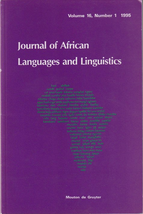 JALL Volume 16, Number 1