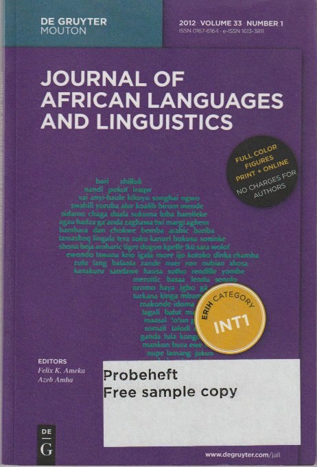 JALL Volume 33, Number 1