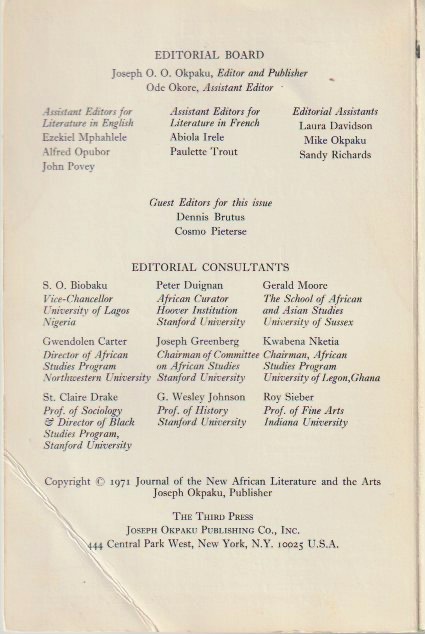 Editorial board and consultants