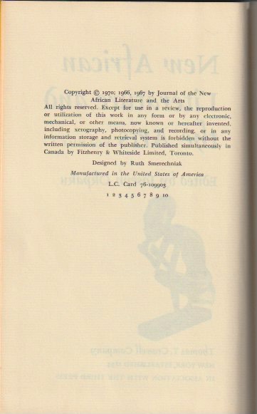 Copyright page
