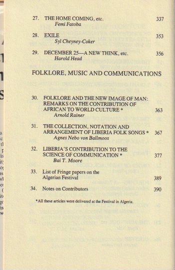 Contents: poetry, folklore, music and communications