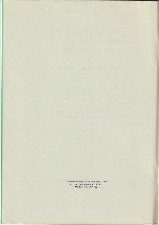 Title page verso