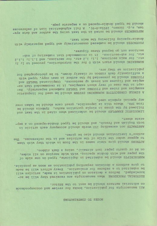 Notes to Contributors
