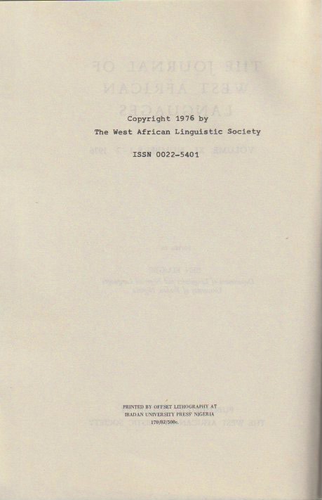 Title page verso with copyright