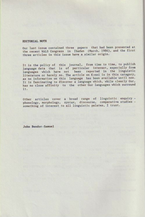 Editorial note