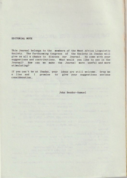 Editorial note