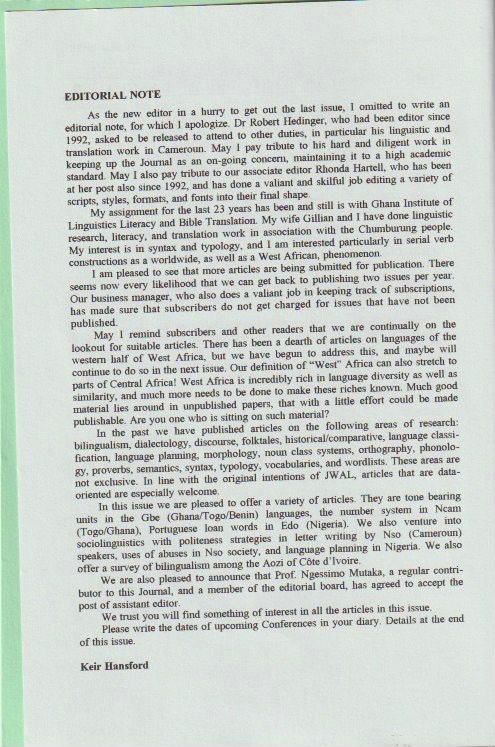 Editorial note