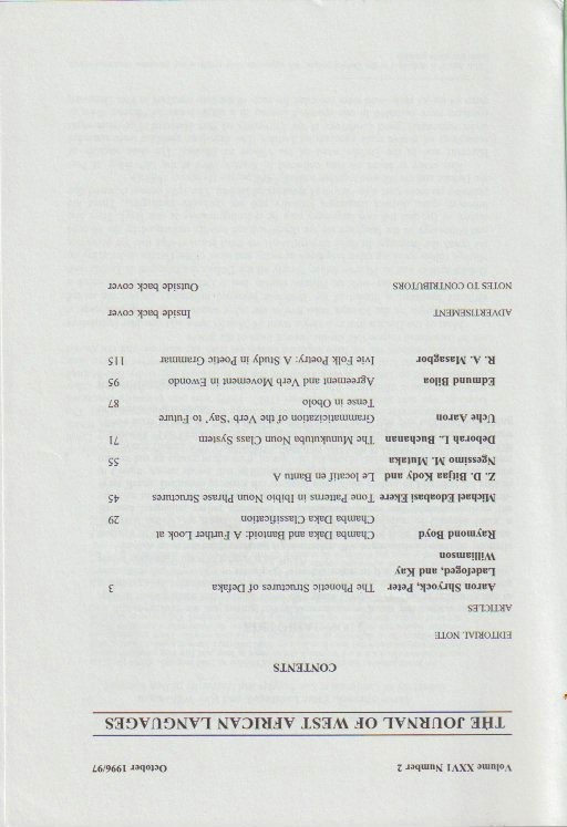 Contents
