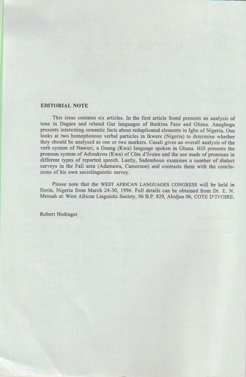 Editorial note