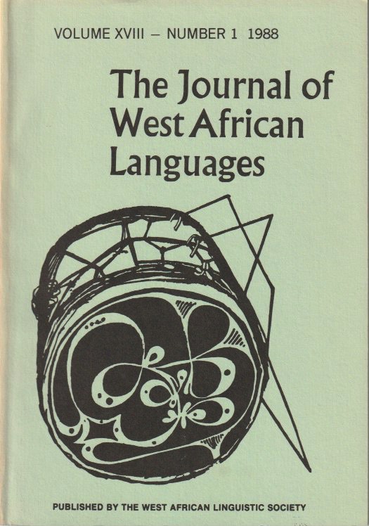 JWAL Volume XVIII, Number 1