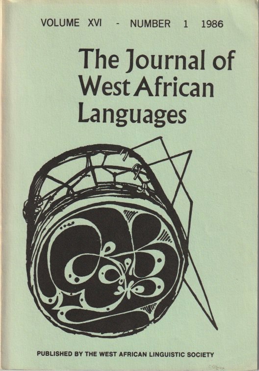 JWAL Volume XVI, Number 1