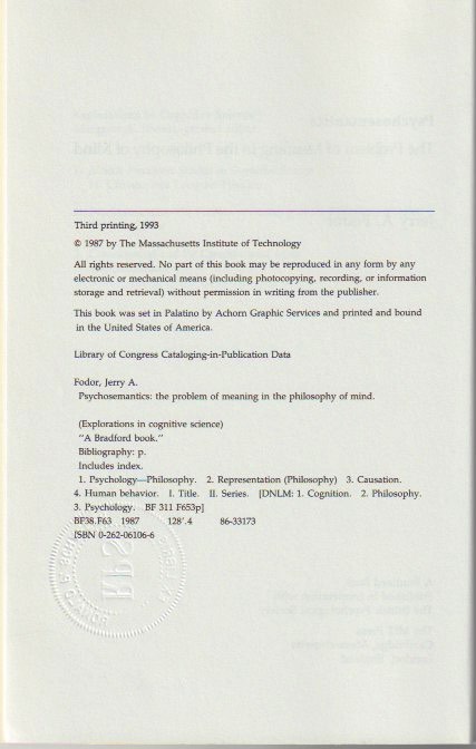 Imprint page