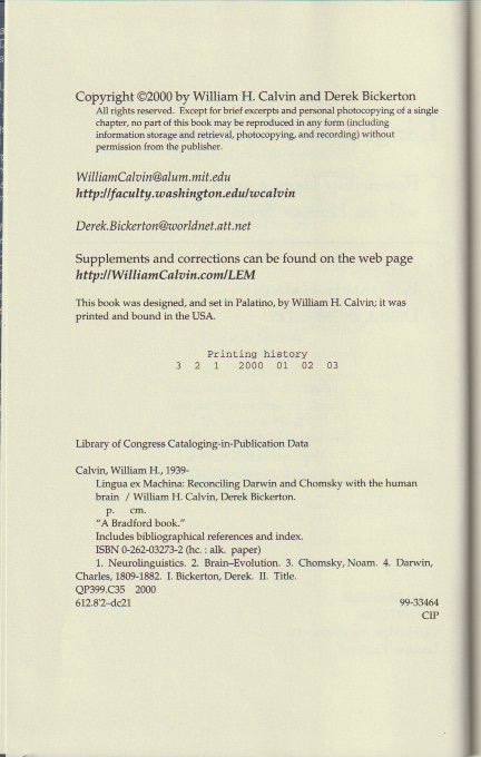 Copyright page
