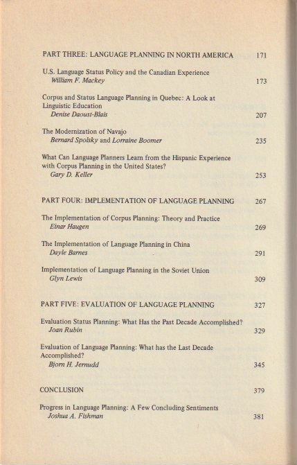 Contents, continued