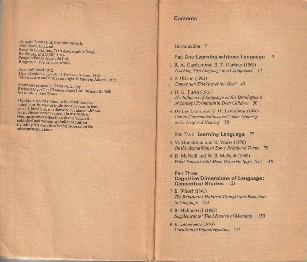 Imprint page and contents