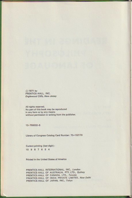 Copyright page