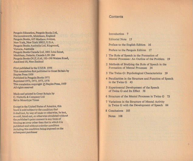 Imprint page and contents
