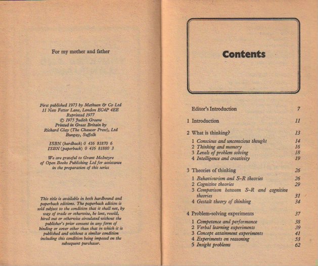 Imprint page and contents