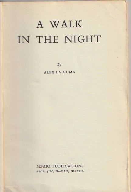 A Walk In The Night 1