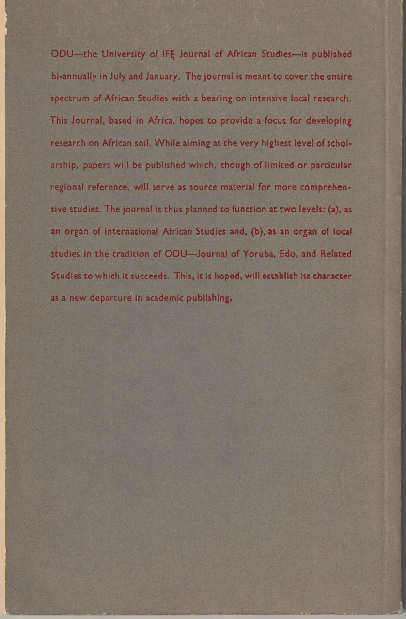 Editorial statement
