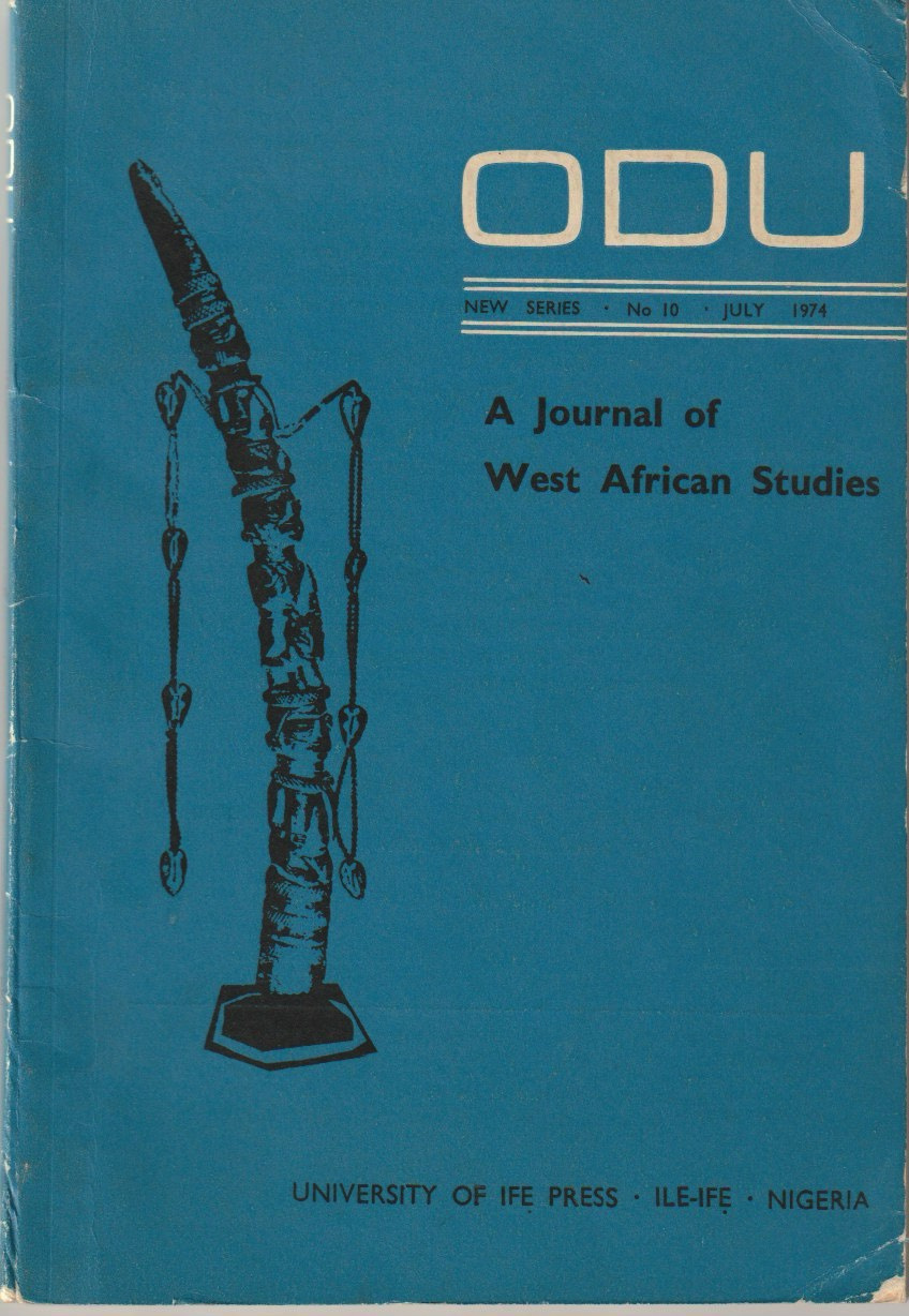 Odu New Series No. 10