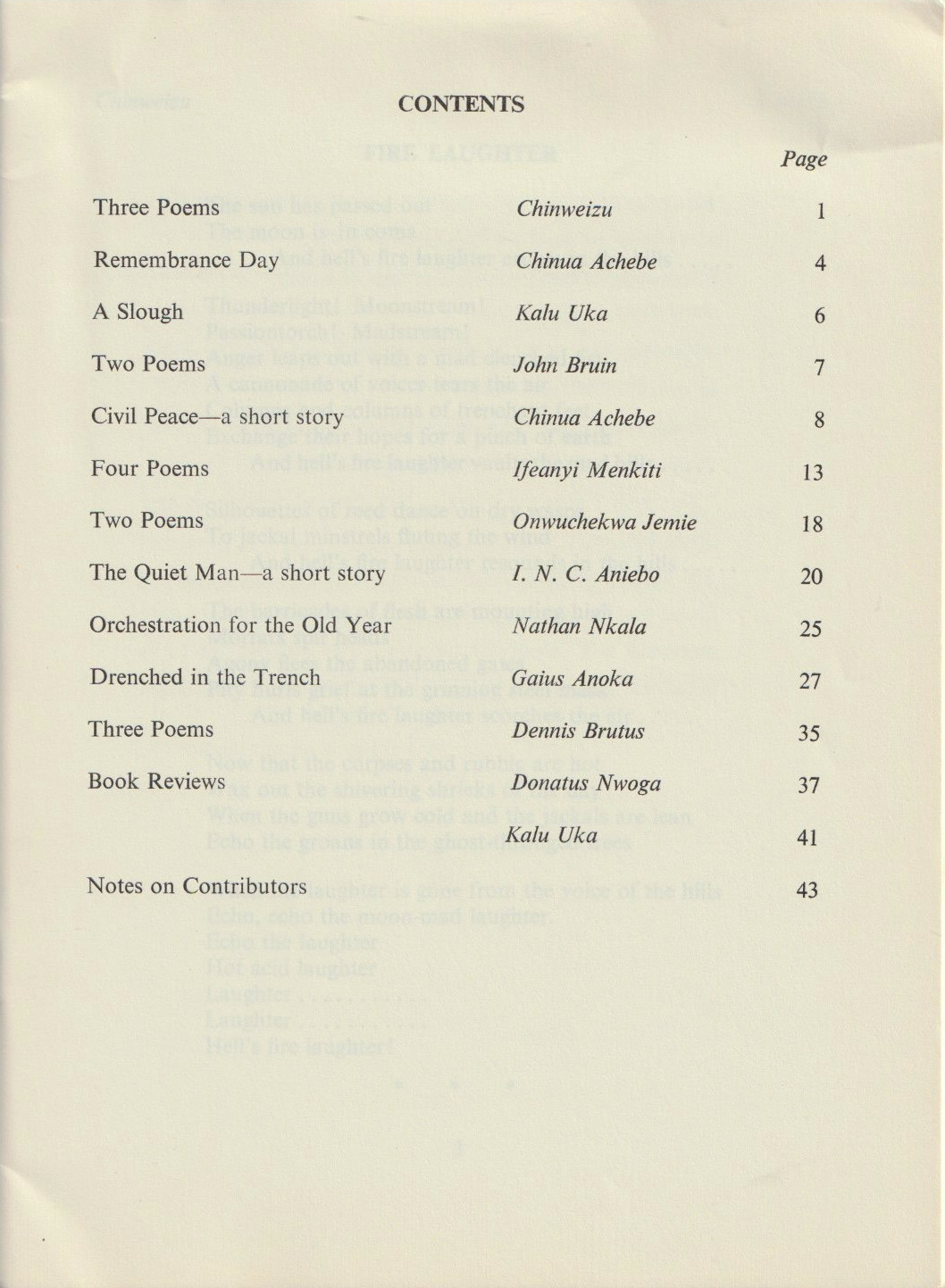 Contents