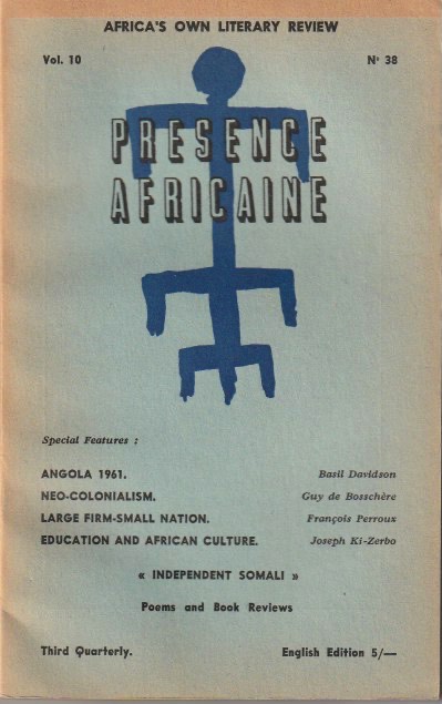 Présence Africaine No. 38