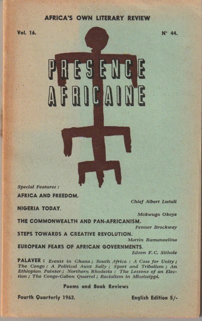 Présence Africaine No. 44