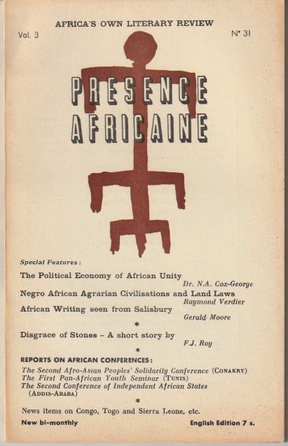 Présence Africaine No. 31