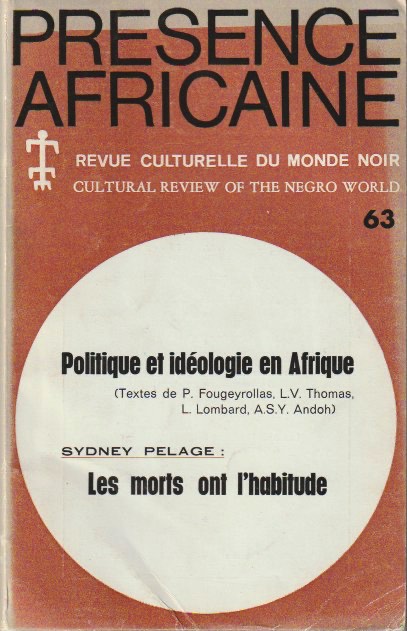 Présence Africaine No. 63
