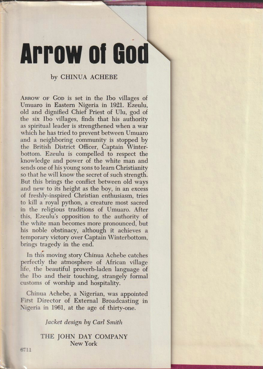 Arrow of God — Front flap