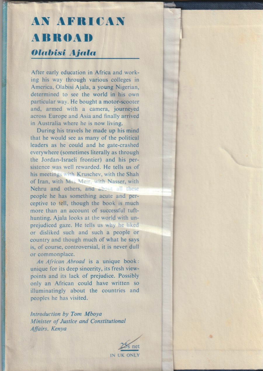 An African Abroad — Front flap