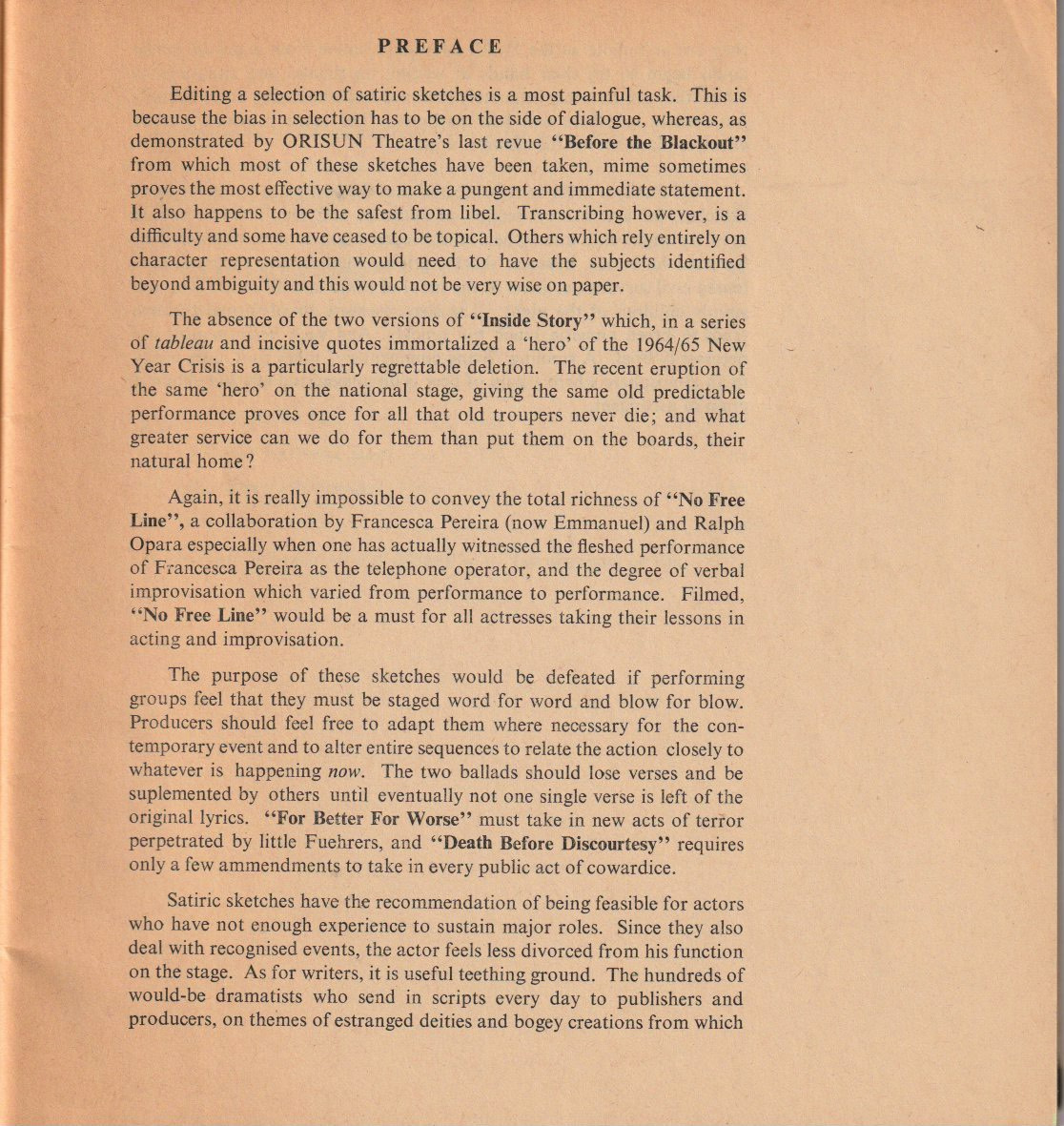 Before the Blackout — Preface