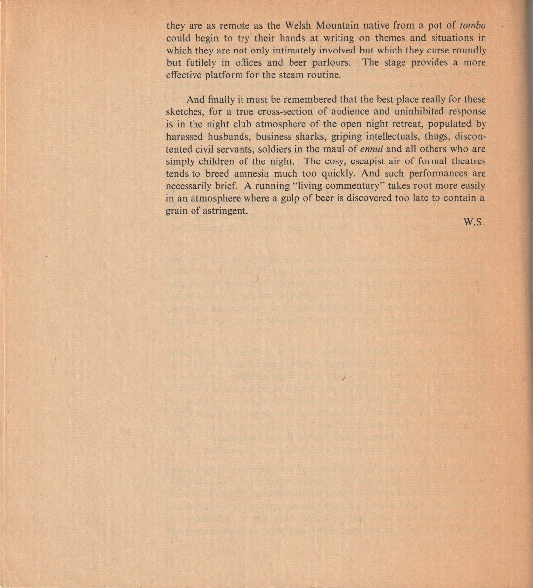 Before the Blackout — Preface, continued