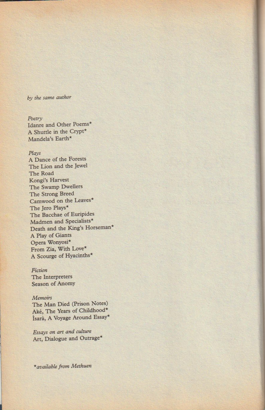 Ìbàdàn: The Penkelemes Years — By the same author