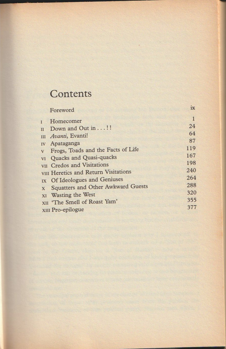 Ìbàdàn: The Penkelemes Years — Contents