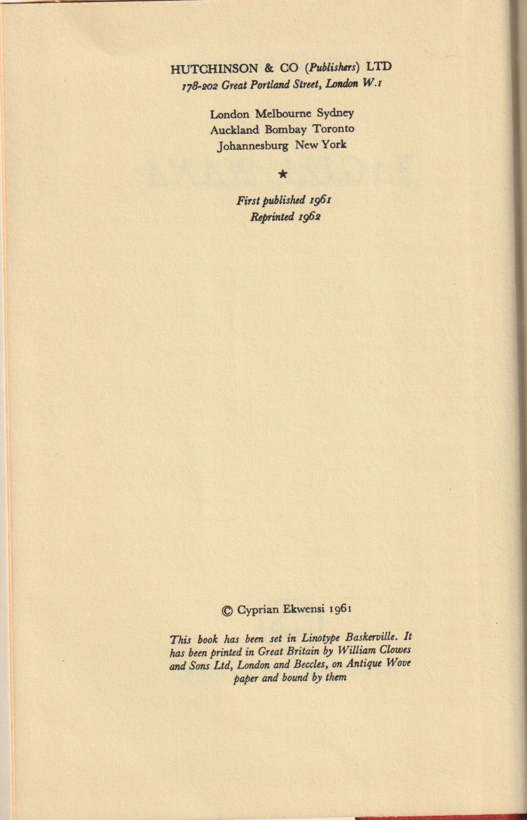 Jagua Nana — Imprint page